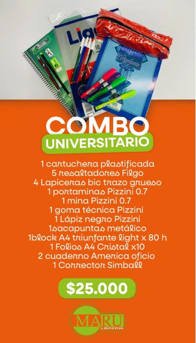 Combo Universitario
