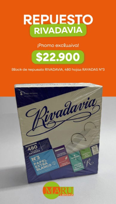 Repuesto Rivadavia 480 h margen reforzado