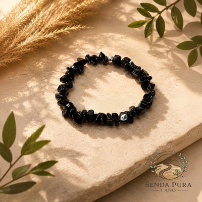 Pulsera elástica piedra Ónix 