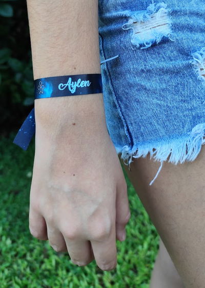 100 a 190 Pulseras de tela Personalizadas