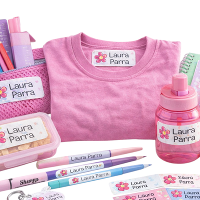 Pack Cole Full Turbo - Etiquetas para útiles + Termoadhe. + Vinilos + Caratulas + Llavero