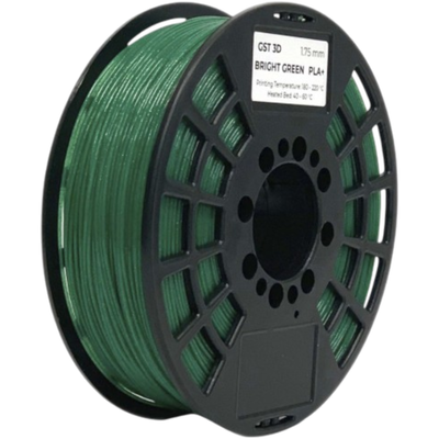 GST3D Filamento PLA+ Rollo x1 KG (Sin Caja) verde militar glitter
