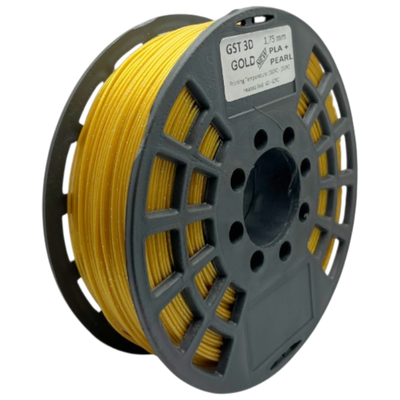 GST3D Filamento PLA+ Rollo x1 KG (Sin Caja) dorado glitter