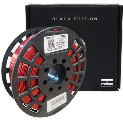 GST3D Filamento SILK x1 KG Bi-Color Rojo/Grafito