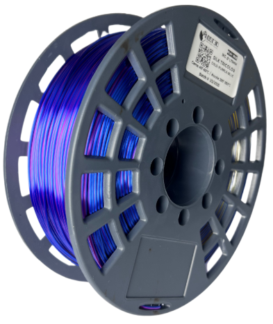 GST3D Filamento SILK x1 KG tricolor gold purple blue