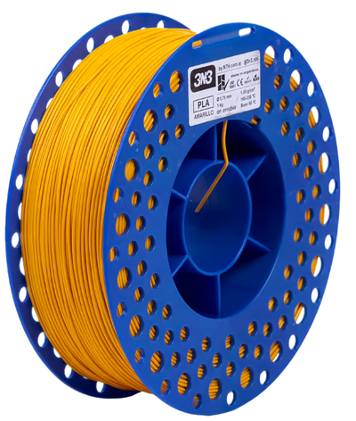 3N3 Filamento PLA 1kg 1.75mm Amarillo