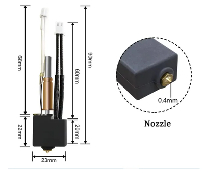 Hotend Kit De Calentamiento Completo Anycubic Kobra 3 Combo