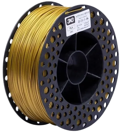 3N3 Filamento PLA 1kg 1.75mm Oro