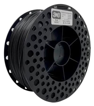 3N3 Filamento PLA 1kg 1.75mm Negro