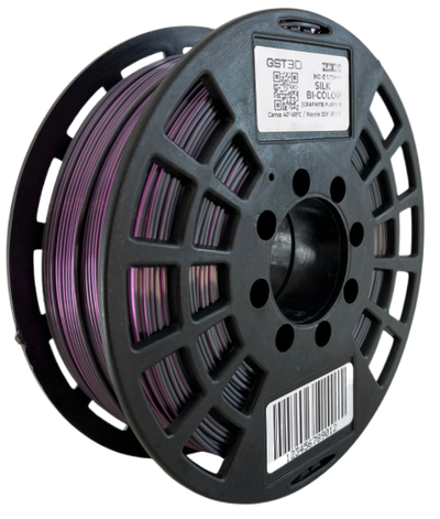 GST3D Filamento SILK x1 KG Bi-Color Purpura/Grafito