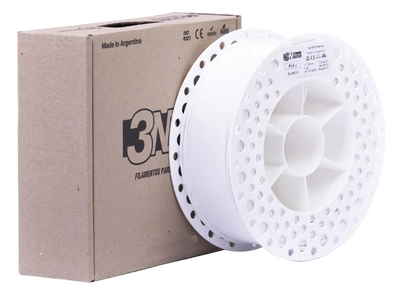 3NMAX PLA +  1.75mm X 1Kg con caja BLANCO