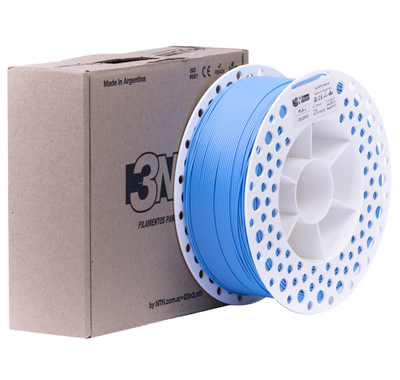 3NMAX PLA +  1.75mm X 1Kg con caja CELESTE