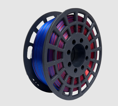 GST3D Filamento PLA+ Rollo x1 KG (Sin Caja) tricolor silk gold red blue