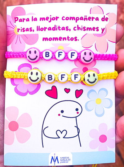 Pulseras Compartidas x2 BFF Flork 