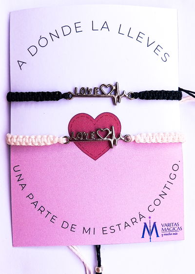 Pulseras Compartidas x2 Love