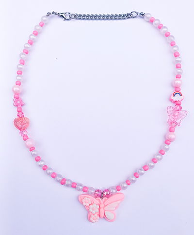 Collar Butterfly Rosa