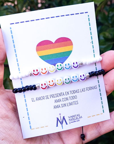 Nuevo Modelo de Pulseras Compartidas x2 Pride Caritas Pequeñas