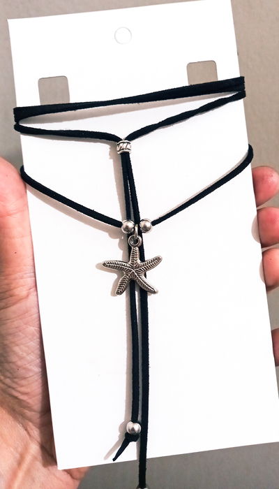 Collar de Gamuza Estrella de Mar