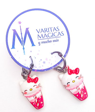Aros de AQ. Kitty Batido Kawaii