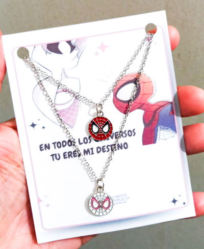 Cadenas Compartidas de Acero Quirúrgico Spiderman 