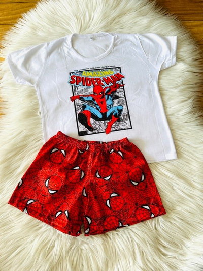 pijama corto kids spiderman