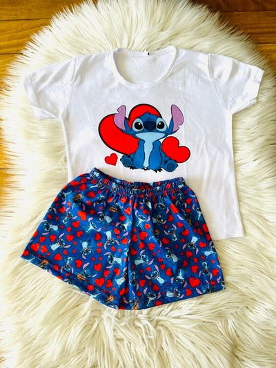 pijama corto stich kids