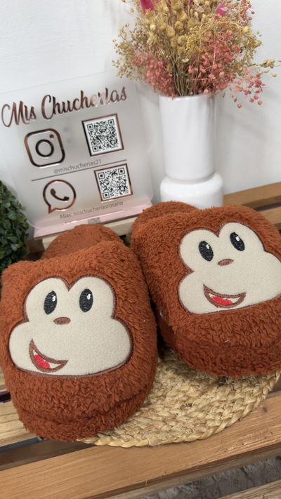 Pantuflas mono 