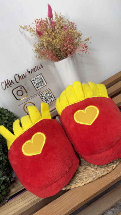 Pantuflas papas fritas