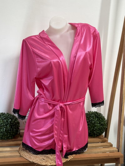 Bata rosa saten 