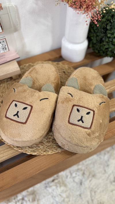 Pantuflas capibara