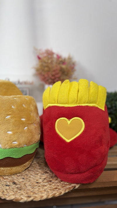 Pantuflas papas fritas 