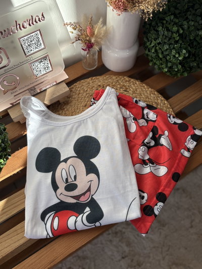 Pijamas mickey corto 