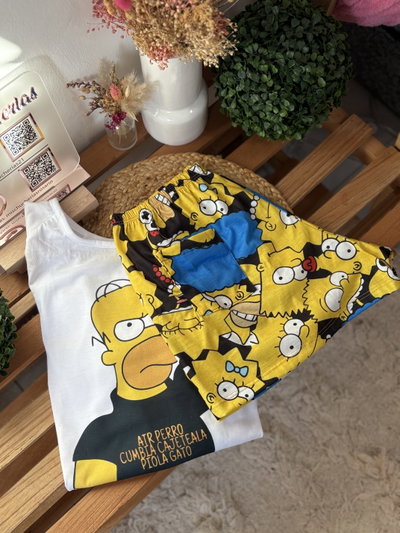Pijamas atr Homero corto 