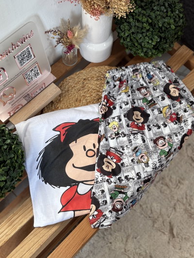 Pijamas Mafalda corto 
