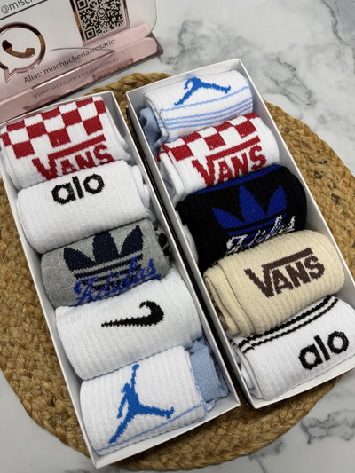 Caja medias x5
