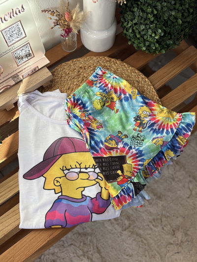 pijama corto lisa