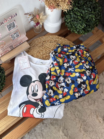 pijama largo Mickey azul