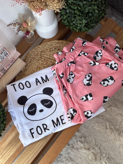 pijama largo panda