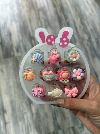 MIni broches niña x10