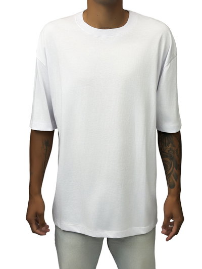 CALCIO Remera Over Blanca