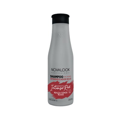 SHAMPO INTENSE RED 375ML NOVALOOK