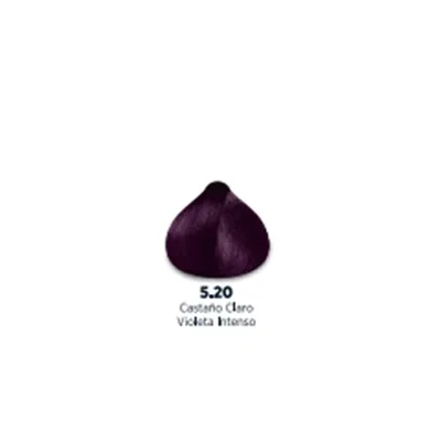 COLORACION 5.20 Castaño Claro Violeta Intenso NOVALOOK 60gr