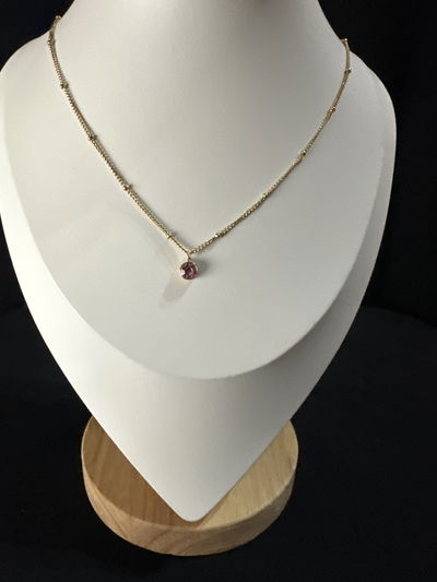 Cadena cubic rosa 
