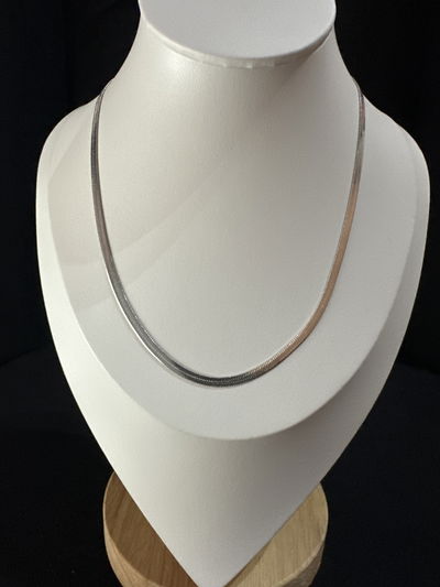 Cadena chata silver