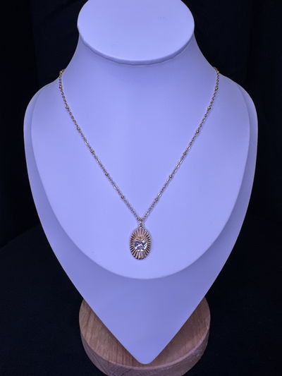 Cadena corazón cubic