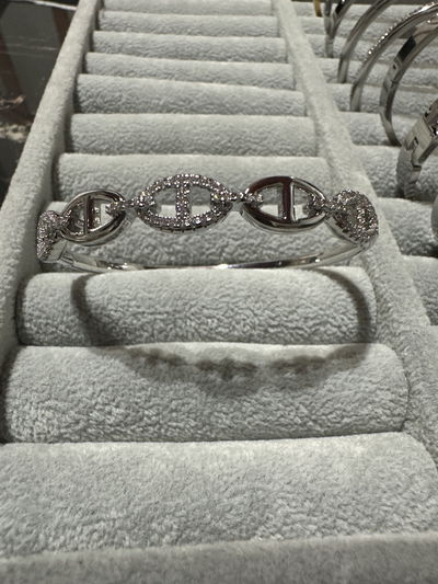 Esclava Dio circonita Silver 