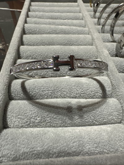 Esclava H circonia Silver 
