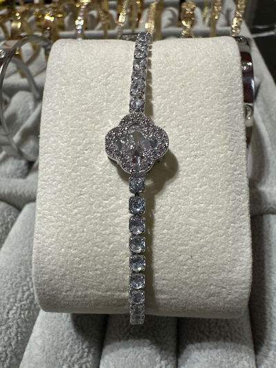 Pulsera Van-C circonita blanca 
