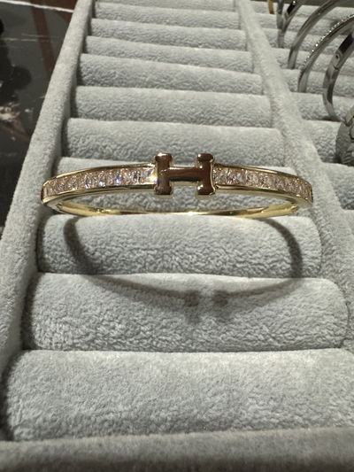 Esclava H circonia gold 