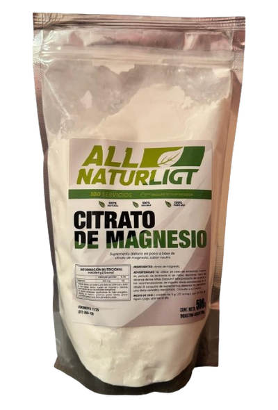 Citrato de Magnesio ALL Naturligt 500G